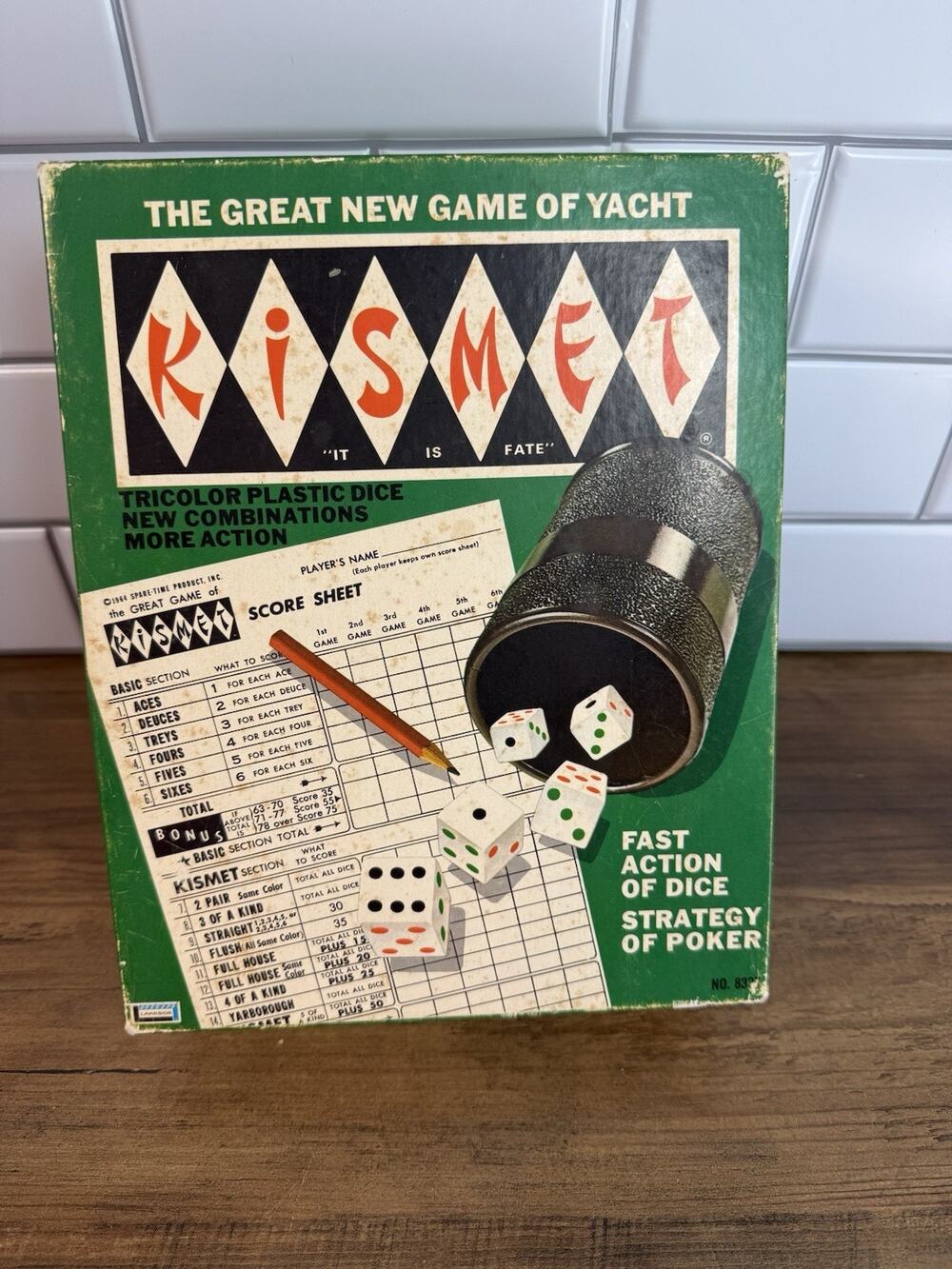Vintage 1970 KISMET Dice Game of Yacht - Lakeside - READ
